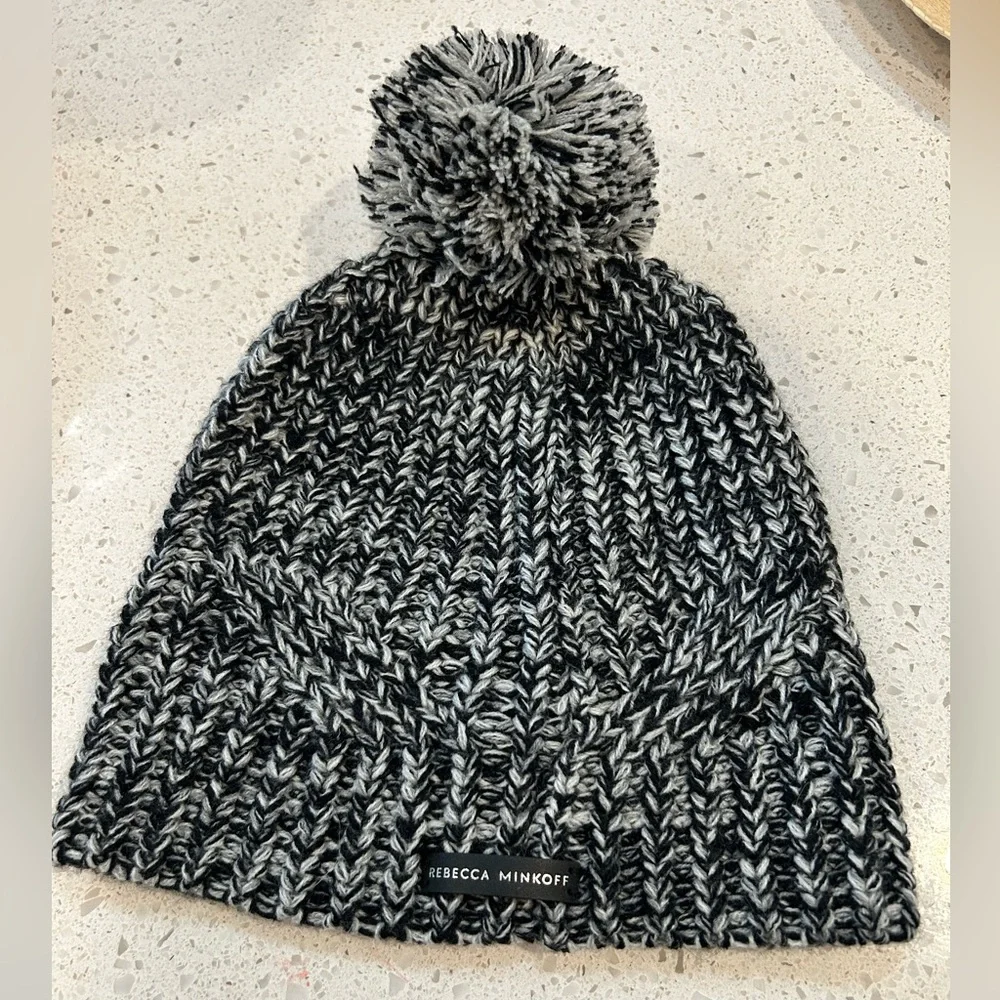 Rebecca Minkoff Marled Pom‎ Beanie Hat